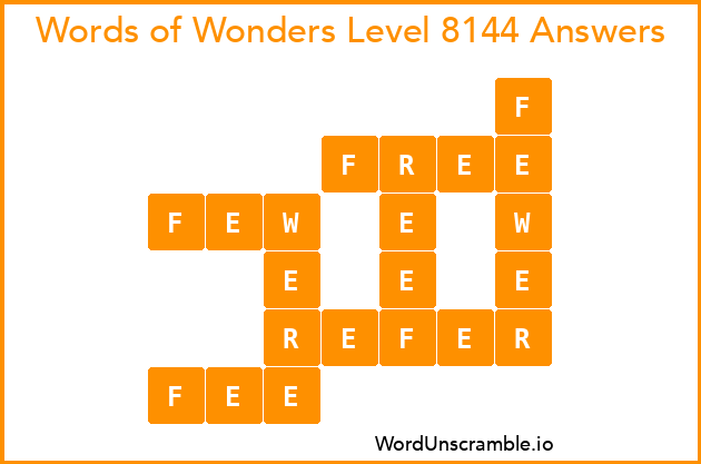 Words of Wonders Level 8144 Answers