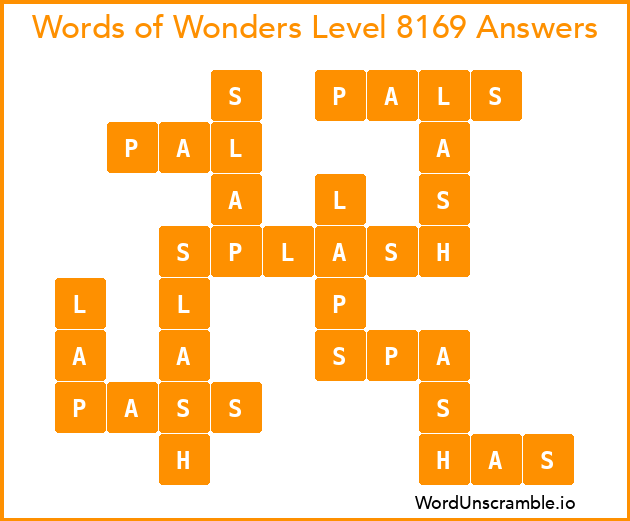 Words of Wonders Level 8169 Answers
