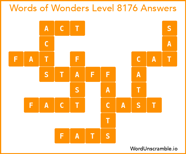 Words of Wonders Level 8176 Answers