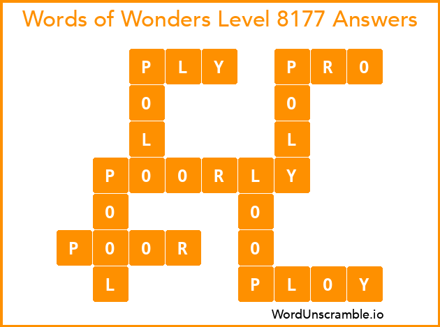 Words of Wonders Level 8177 Answers