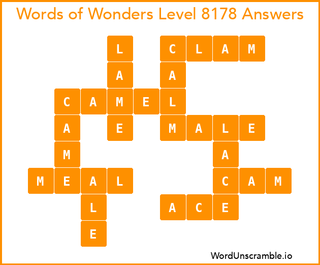 Words of Wonders Level 8178 Answers