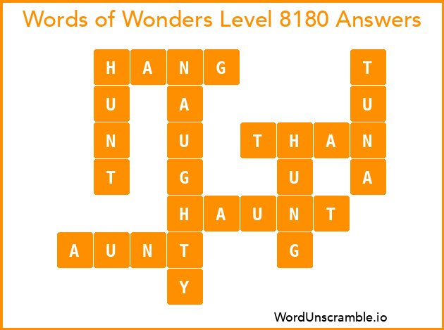 Words of Wonders Level 8180 Answers