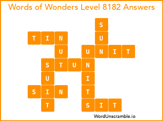 Words of Wonders Level 8182 Answers