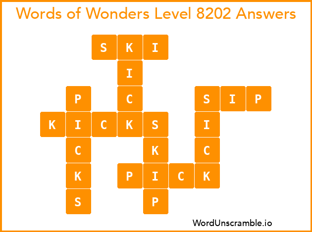 Words of Wonders Level 8202 Answers
