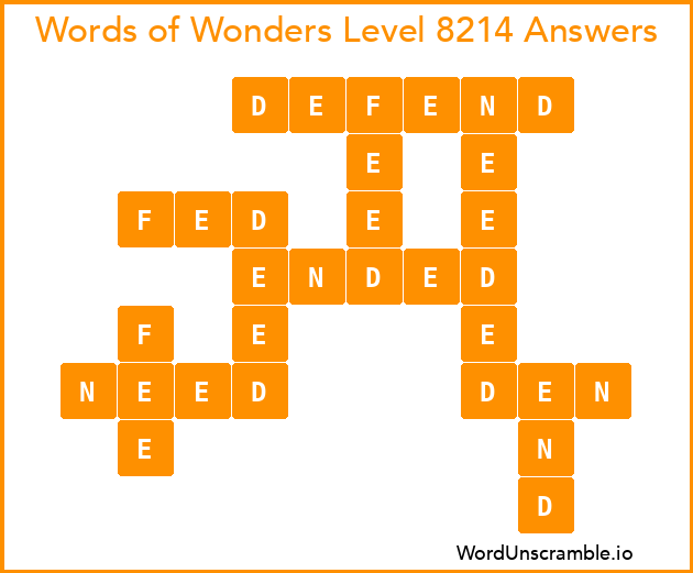 Words of Wonders Level 8214 Answers