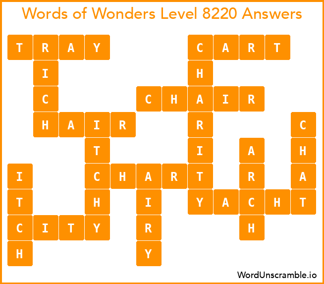 Words of Wonders Level 8220 Answers
