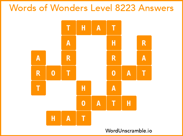 Words of Wonders Level 8223 Answers