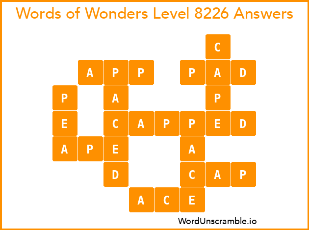 Words of Wonders Level 8226 Answers