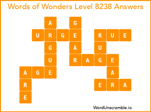 Words of Wonders Level 8238 Answers