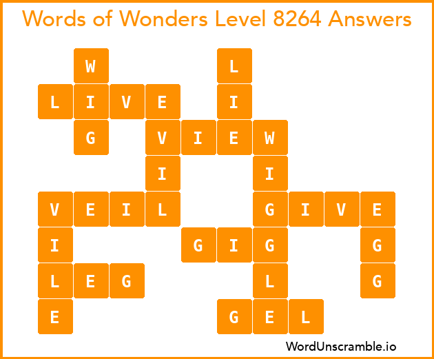 Words of Wonders Level 8264 Answers