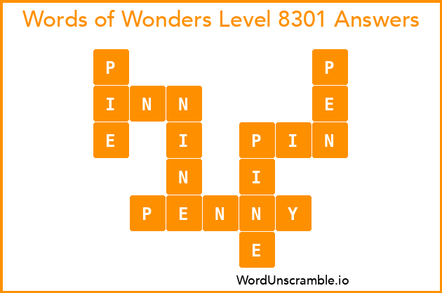 Words of Wonders Level 8301 Answers