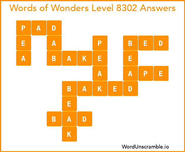 Words of Wonders Level 8302 Answers