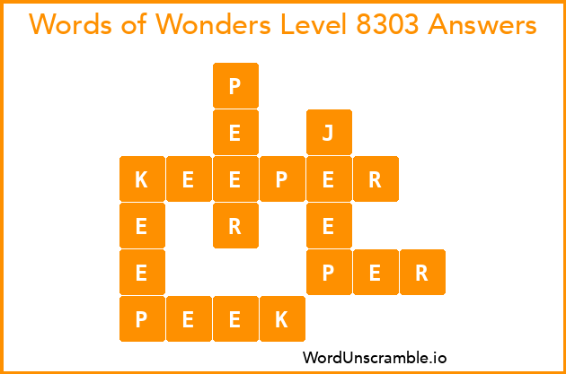 Words of Wonders Level 8303 Answers