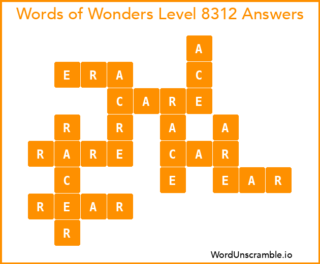 Words of Wonders Level 8312 Answers