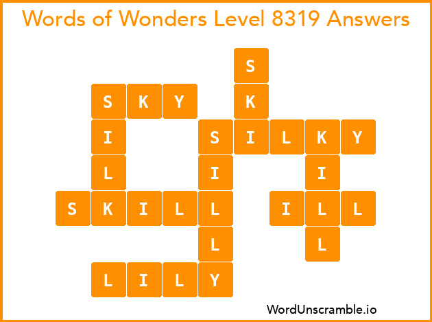 Words of Wonders Level 8319 Answers