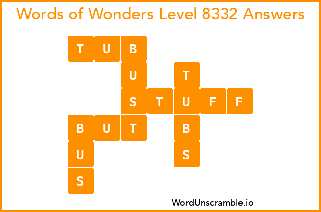 Words of Wonders Level 8332 Answers