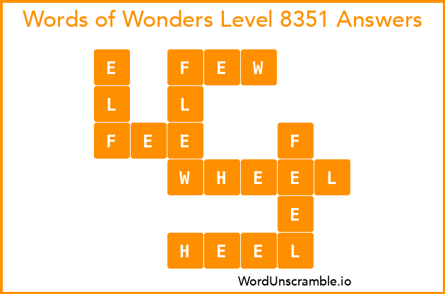 Words of Wonders Level 8351 Answers
