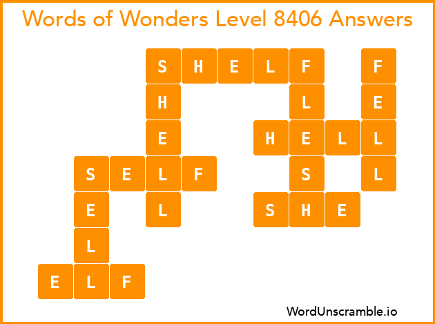 Words of Wonders Level 8406 Answers