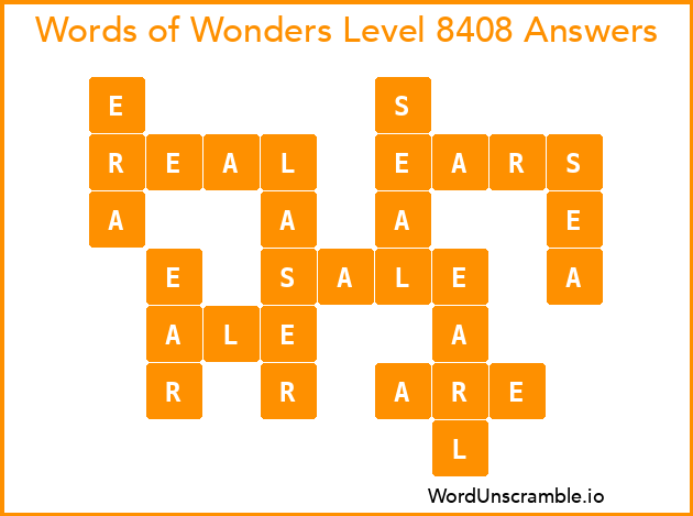 Words of Wonders Level 8408 Answers