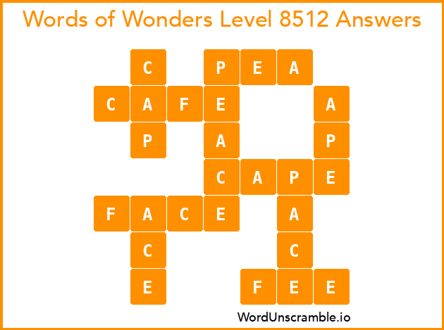Words of Wonders Level 8512 Answers