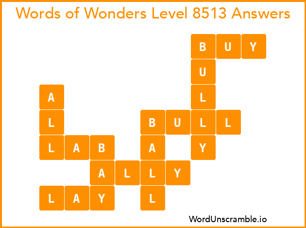 Words of Wonders Level 8513 Answers