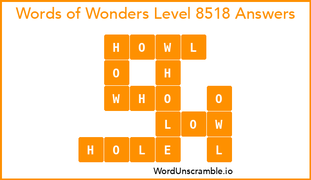 Words of Wonders Level 8518 Answers