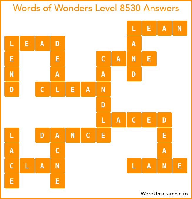 Words of Wonders Level 8530 Answers