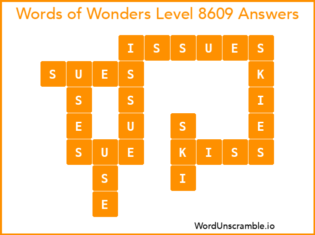 Words of Wonders Level 8609 Answers