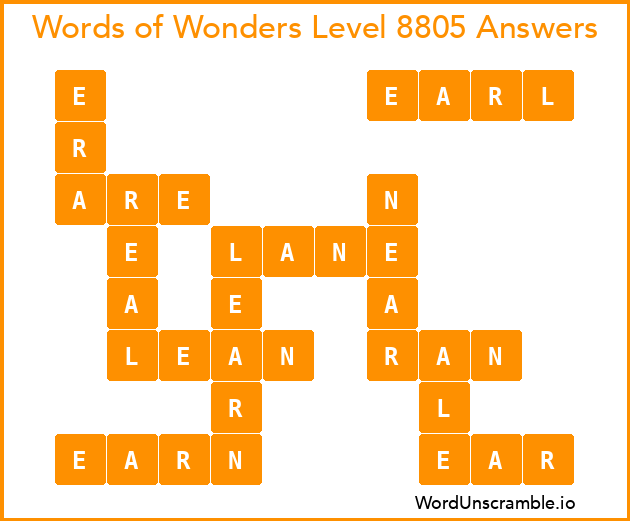 Words of Wonders Level 8805 Answers