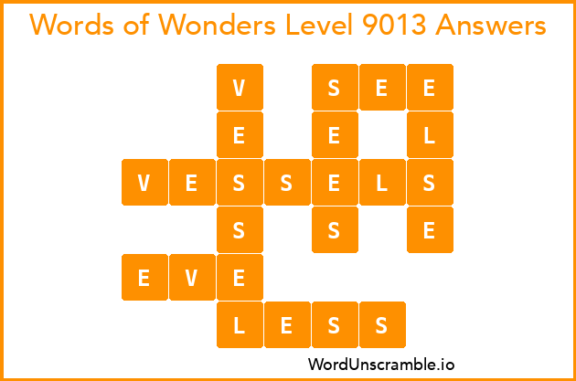 Words of Wonders Level 9013 Answers