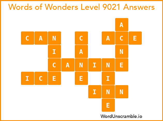 Words of Wonders Level 9021 Answers
