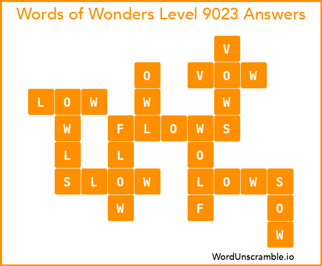 Words of Wonders Level 9023 Answers