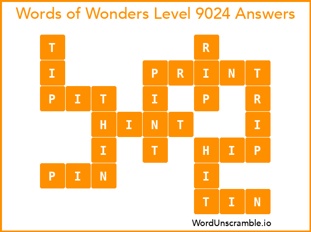 Words of Wonders Level 9024 Answers