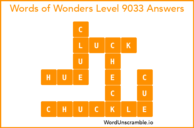 Words of Wonders Level 9033 Answers