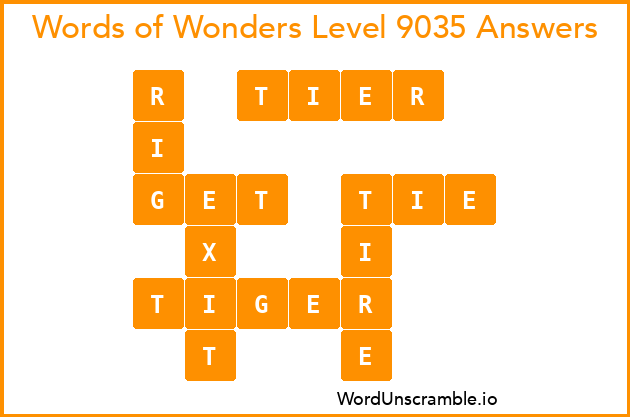 Words of Wonders Level 9035 Answers