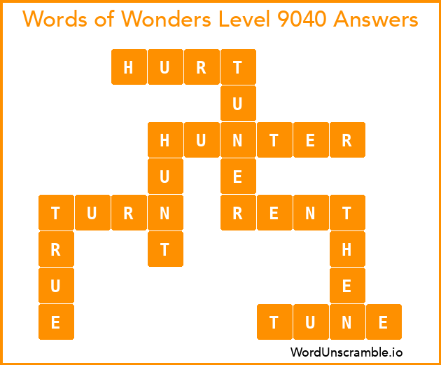 Words of Wonders Level 9040 Answers