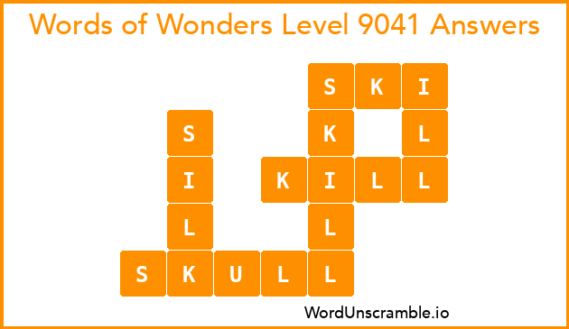 Words of Wonders Level 9041 Answers