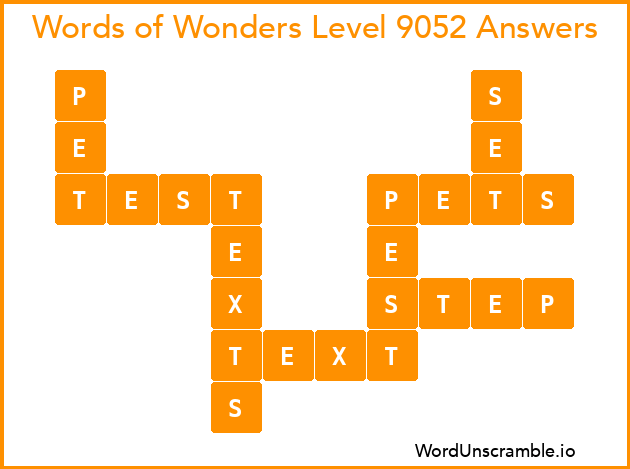 Words of Wonders Level 9052 Answers