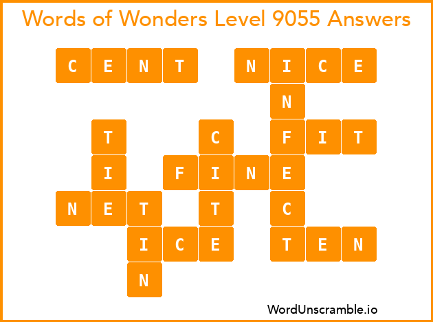 Words of Wonders Level 9055 Answers