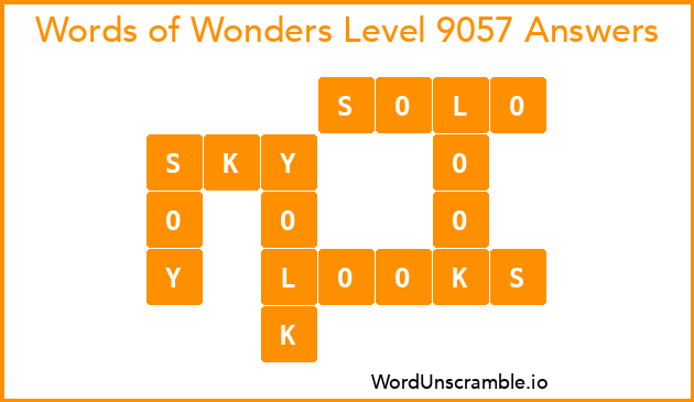 Words of Wonders Level 9057 Answers