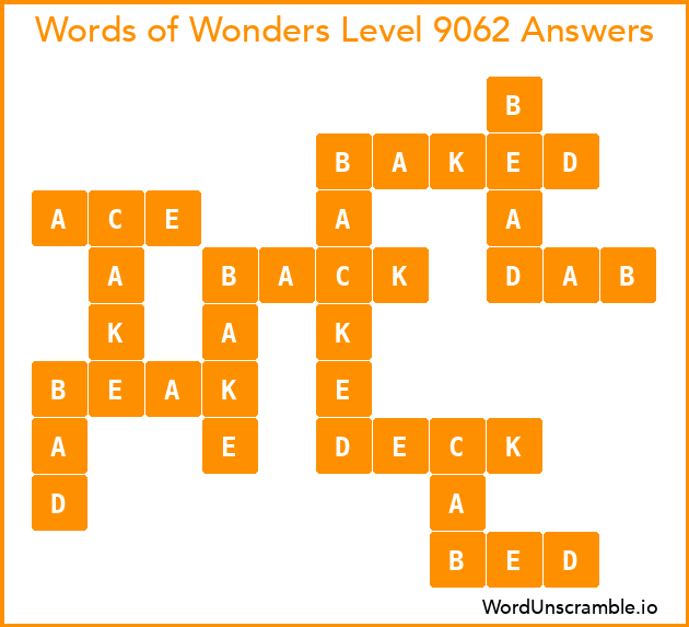 Words of Wonders Level 9062 Answers