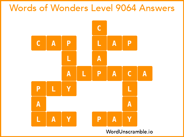 Words of Wonders Level 9064 Answers