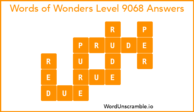 Words of Wonders Level 9068 Answers
