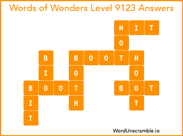 Words of Wonders Level 9123 Answers