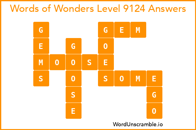 Words of Wonders Level 9124 Answers