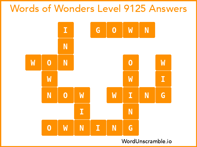 Words of Wonders Level 9125 Answers