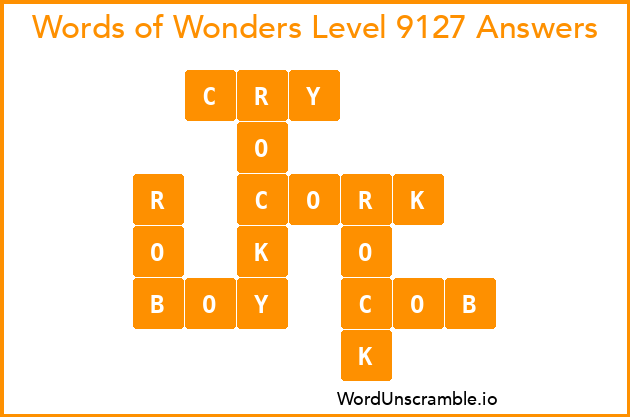 Words of Wonders Level 9127 Answers