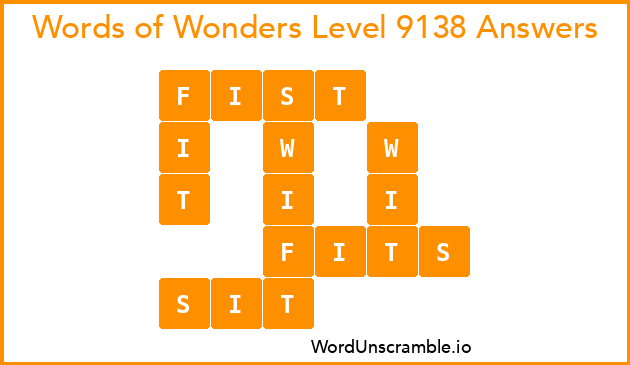 Words of Wonders Level 9138 Answers