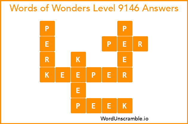 Words of Wonders Level 9146 Answers