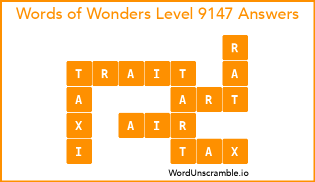 Words of Wonders Level 9147 Answers